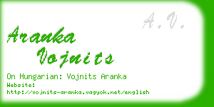 aranka vojnits business card